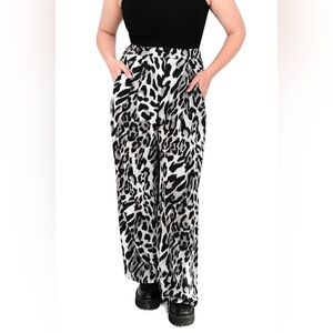 Foxblood | Leopard Wide Leg Lounge Pants